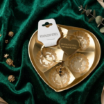 Black Gem Heart Pendant Necklace