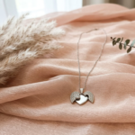 Winged Heart Locket Necklace