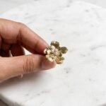 Golden Floral Pearl Ring