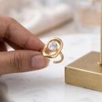 Crystal Loop Open Ring