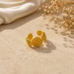 Golden Spiral Medallion Band Ring