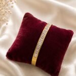 Gold Baguette Crystal Handcuff