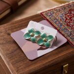 Turquoise Flower Stud Earrings