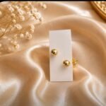 Gold Ball Stud Earrings