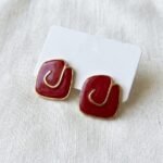 Scarlet Curve Earrings