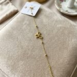 Golden Bow Satellite Chain Bracelet