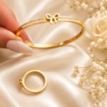 Golden Bow Elegance Jewelry Set