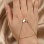 Golden Mother-of-Pearl Butterfly Hand Harness Angla
